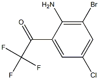 1-(2-amino-3-bromo-5-chlorophenyl)-2,2,2-trifluoroethanone 구조식 이미지