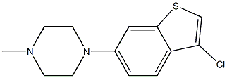 1-(3-chlorobenzo[b]thiophen-6-yl)-4-methylpiperazine 구조식 이미지