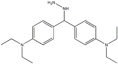 1-(bis(4-diethylaminophenyl)methyl)hydrazine 구조식 이미지