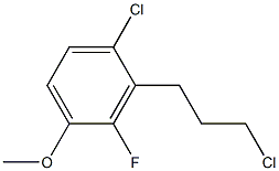 1-chloro-2-(3-chloropropyl)-3-fluoro-4-methoxybenzene Structure