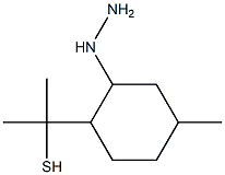 2-(2-hydrazinyl-4-methylcyclohexyl)propane-2-thiol 구조식 이미지