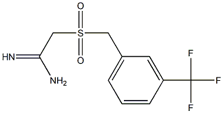 2-(3-(trifluoromethyl)benzylsulfonyl)acetamidine Structure