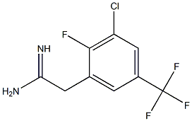 2-(3-chloro-2-fluoro-5-(trifluoromethyl)phenyl)acetamidine Structure