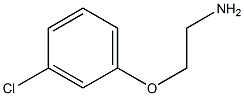 2-(3-chlorophenoxy)ethanamine 구조식 이미지