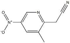 2-(3-methyl-5-nitropyridin-2-yl)acetonitrile 구조식 이미지