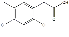 2-(4-chloro-2-methoxy-5-methylphenyl)acetic acid Structure