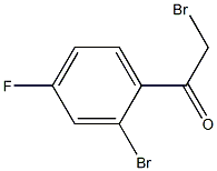 2-bromo-1-(2-bromo-4-fluorophenyl)ethanone Structure