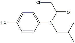 2-chloro-N-(4-hydroxyphenyl)-N-isobutylacetamide Structure