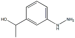 3-(1-hydroxyethyl)phenylhydrazine Structure