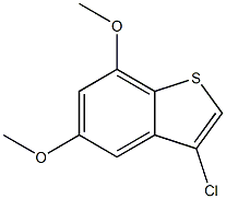 3-chloro-5,7-dimethoxybenzo[b]thiophene 구조식 이미지