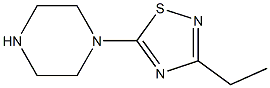 3-ethyl-5-(piperazin-1-yl)-1,2,4-thiadiazole Structure