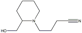 4-(2-(hydroxymethyl)piperidin-1-yl)butanenitrile Structure