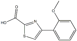 4-(2-METHOXYPHENYL)-1,3-THIAZOLE-2-CARBOXYLIC ACID 구조식 이미지