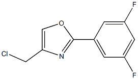 4-(chloromethyl)-2-(3,5-difluorophenyl)oxazole 구조식 이미지
