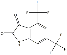 4,6-BIS(TRIFLUOROMETHYL)-1H-INDOLE-2,3-DIONE Structure