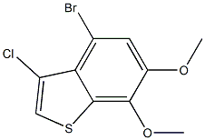 4-bromo-3-chloro-6,7-dimethoxybenzo[b]thiophene 구조식 이미지