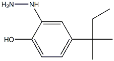 4-tert-pentyl-2-hydrazinylphenol Structure