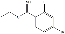 ethyl 4-bromo-2-fluorobenzylimidate 구조식 이미지