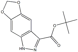 tert-butyl 1H-[1,3]dioxolo[4,5-f]indazole-3-carboxylate 구조식 이미지
