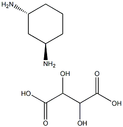 trans-cyclohexane-1,3-diamine tartrate salt 구조식 이미지