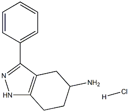 3-phenyl-4,5,6,7-tetrahydro-1H-indazol-5-amine hydrochloride 구조식 이미지