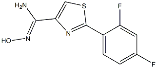 2-(2,4-Difluorophenyl)-1,3-thiazole-4-carboxamidoxime Structure