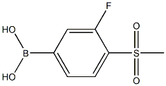 3-Fluoro-4-(methylsulphonyl)benzeneboronic acid Structure