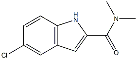 N,N-DIMETHYL-5-CHLOROINDOLE-2-CARBOXAMIDE Structure