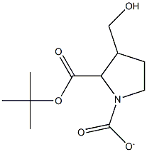 Boc-3-(hydroxymethyl)pyrrolidine-1-carboxylate 구조식 이미지