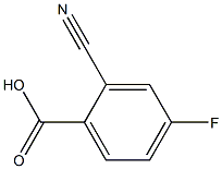 2-CYANO-4-FLUOROBENZOIC ACID Structure