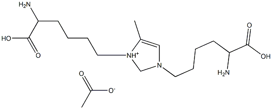 1,3-bis(5-amino-5-carboxypentyl)-4-methyl-3H-imidazolium. acetate 구조식 이미지