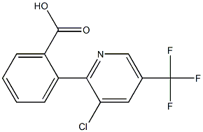 2-(3-chloro-5-(trifluoromethyl)pyridin-2-yl)benzoic acid 구조식 이미지