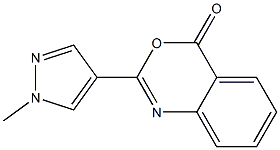 2-(1-methyl-1H-pyrazol-4-yl)-4H-benzo[d][1,3]oxazin-4-one Structure