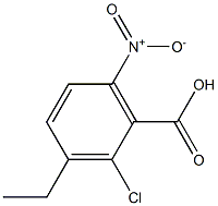 2-chloro-3-ethyl-6-nitrobenzoic acid 구조식 이미지