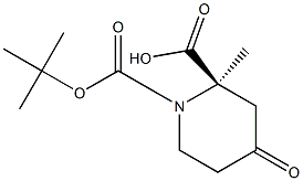 (R)-1-tert-butyl 2-methyl 4-oxopiperidine-1,2-dicarboxylate 구조식 이미지