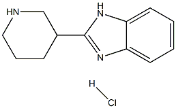 2-Piperidin-3-yl-1H-benzoimidazole hydrochloride Structure