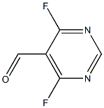 4,6-difluoro-5-pyrimidine formaldehyde Structure