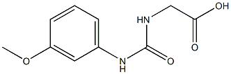 ({[(3-methoxyphenyl)amino]carbonyl}amino)acetic acid Structure