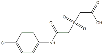 ({2-[(4-chlorophenyl)amino]-2-oxoethyl}sulfonyl)acetic acid Structure
