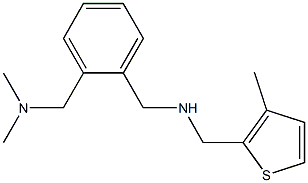 ({2-[(dimethylamino)methyl]phenyl}methyl)[(3-methylthiophen-2-yl)methyl]amine 구조식 이미지