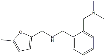 ({2-[(dimethylamino)methyl]phenyl}methyl)[(5-methylfuran-2-yl)methyl]amine 구조식 이미지