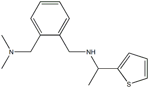 ({2-[(dimethylamino)methyl]phenyl}methyl)[1-(thiophen-2-yl)ethyl]amine Structure