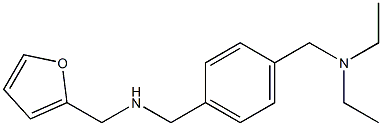 ({4-[(diethylamino)methyl]phenyl}methyl)(furan-2-ylmethyl)amine 구조식 이미지