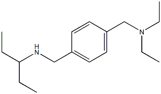 ({4-[(diethylamino)methyl]phenyl}methyl)(pentan-3-yl)amine 구조식 이미지