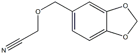 (1,3-benzodioxol-5-ylmethoxy)acetonitrile Structure