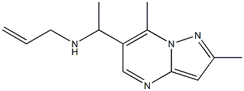 (1-{2,7-dimethylpyrazolo[1,5-a]pyrimidin-6-yl}ethyl)(prop-2-en-1-yl)amine 구조식 이미지