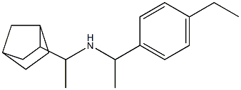 (1-{bicyclo[2.2.1]heptan-2-yl}ethyl)[1-(4-ethylphenyl)ethyl]amine Structure