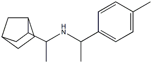 (1-{bicyclo[2.2.1]heptan-2-yl}ethyl)[1-(4-methylphenyl)ethyl]amine Structure