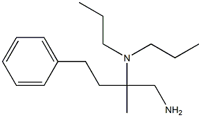 (1-amino-2-methyl-4-phenylbutan-2-yl)dipropylamine Structure