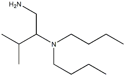 (1-amino-3-methylbutan-2-yl)dibutylamine Structure